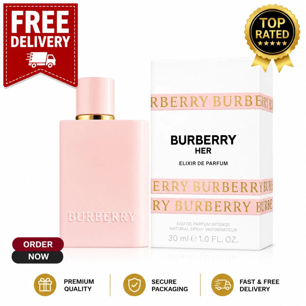 Burberry Her Elixir de Parfum for Women – 3.3 oz / 100ml – New Sealed