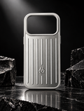 Luxury Silver Aluminum Case for iPhone 17 Pro – RIMOWA Style Phone Cover