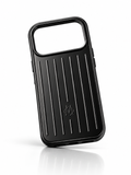 RIMOWA Black Aluminum Phone Case for iPhone 17 Pro – Premium Cover
