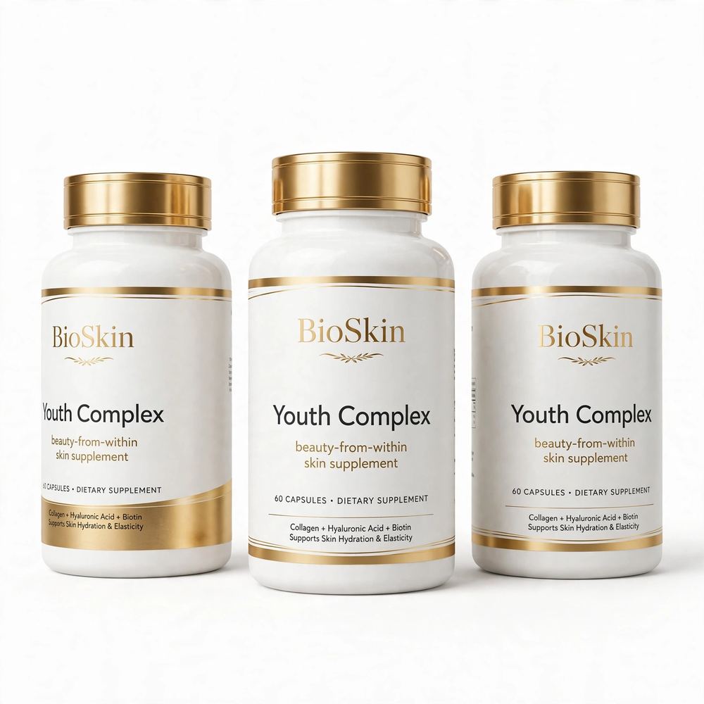 Pack of 3 Gundry MD BioSkin Youth Complex 60 Capsules