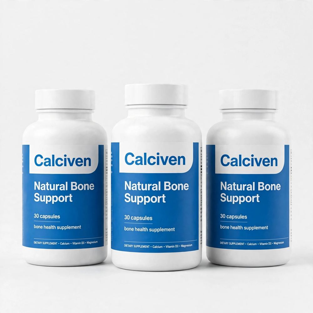 Pack of 3 Calciven Natural Bone Support Supplement 30 Capsules Each