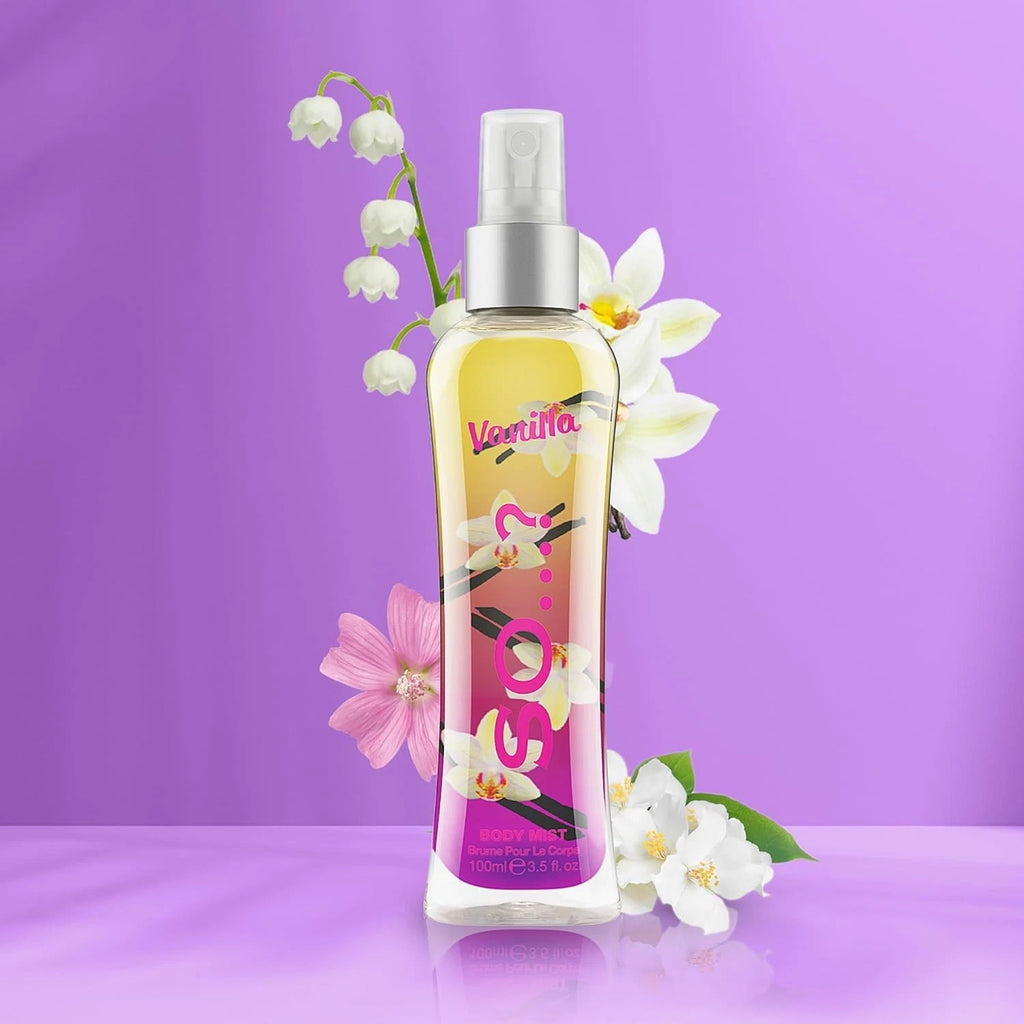 Body Mist By So…? Vanilla Fragrance Spray for Women (100ml) – Sweet & Long-Lasting Body Spray
