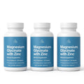 Pack of 3 Organics Ocean Magnesium Glycinate with Zinc 90 Capsules Each