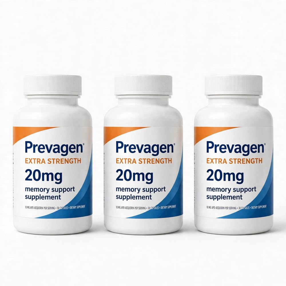 Pack of 3 Prevagen extra strength 20mg 60 Capsules Each