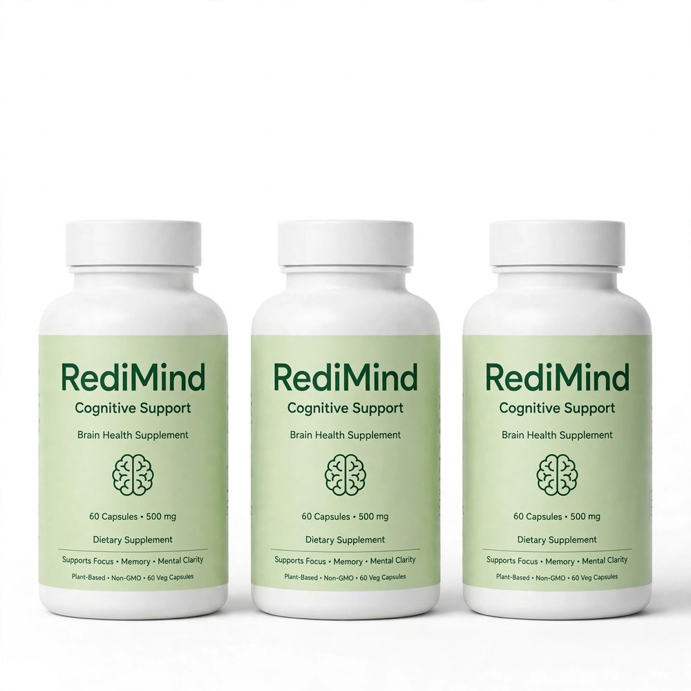 RediMind 3 Pack Cognitive Support Supplement 30 Capsules
