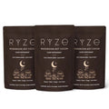 Pack of 3 RYZE SUPERFOODS Mushroom Hot Cocoa Melatonin Sleep Supplement, Keto Cocoa Powder 20 Servings Each